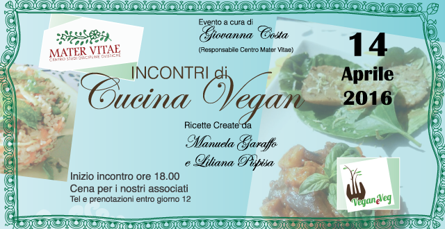 Cucina Vegan e Veg a Mater Vitae