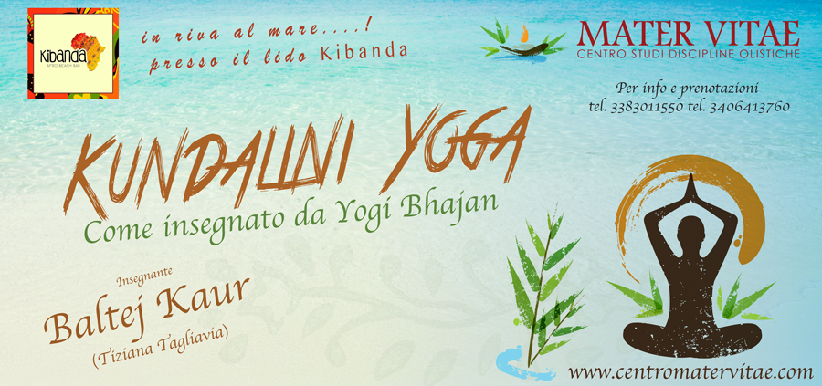 Kundalini Yoga in spiaggia presso Mater Vitae