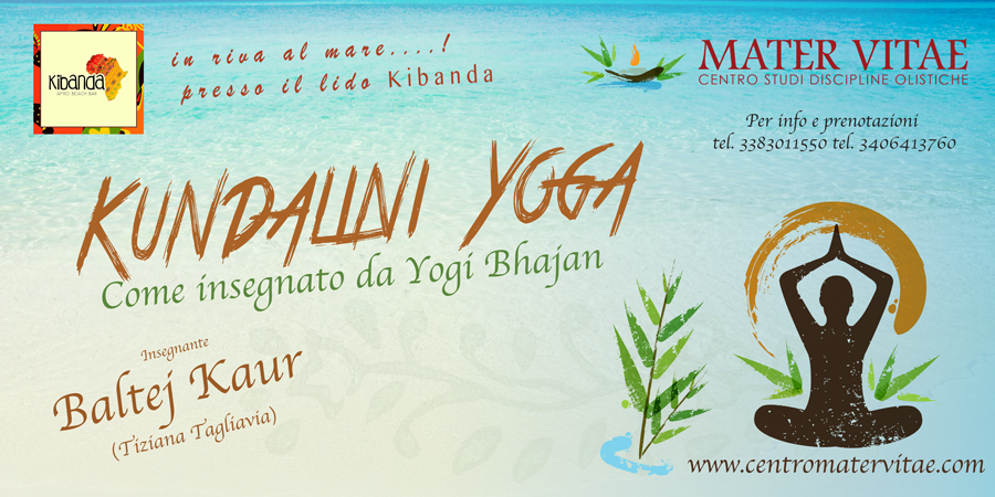 Kundalini Yoga in spiaggia presso Mater Vitae